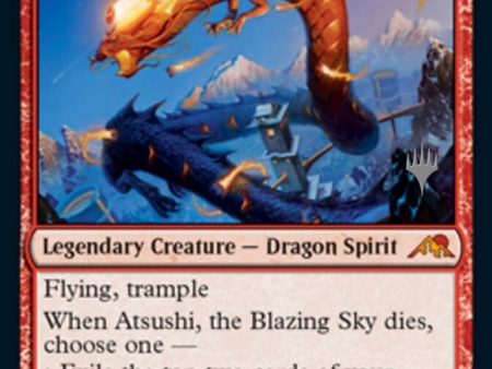 Atsushi, the Blazing Sky (Promo Pack) [Kamigawa: Neon Dynasty Promos] For Discount