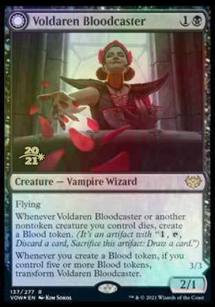 Voldaren Bloodcaster    Bloodbat Summoner [Innistrad: Crimson Vow Prerelease Promos] For Discount