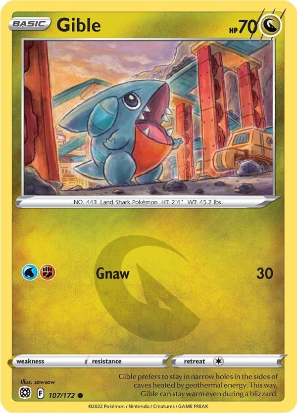 Gible (107 172) [Sword & Shield: Brilliant Stars] For Sale